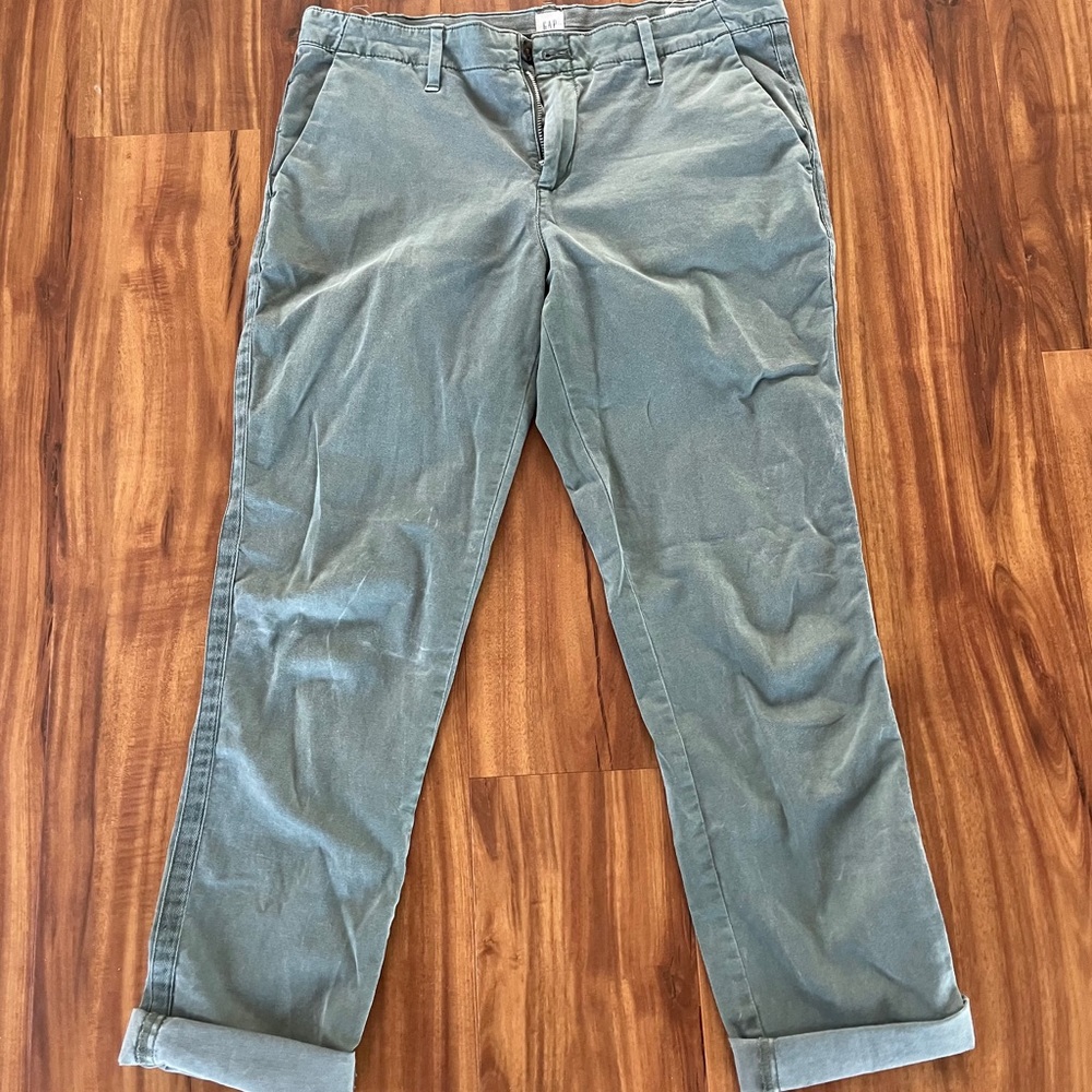 Gap Olive Girlfriend Chinos